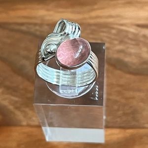 NWT Sterling Pink Tourmaline Ring. Size 5